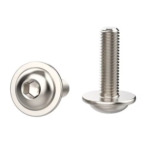 Tornillos hexagonales M6 cabeza redonda con almohadillas pernos acero inoxidable 6-50 mm longitud - Imagen 1 de 3