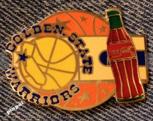 Pin Golden State Warriors ~ NBA ~ Coca Cola ~ Coca-Cola ~ De colección 1994 por Imprested Products - Imagen 1 de 3