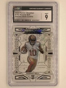 RONNIE BELL 2023 Panini Obsidian Rookie RC #192, Electric Etch Contra, CGC 9 - Picture 1 of 2