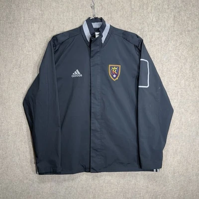 Adidas Мужские 2XL полный молнии куртка Bomber реальный Солт-Лейк-Сити футбол MLS - Изображение 1 из 4