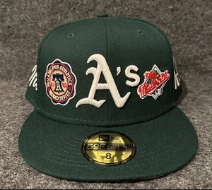 New Era Oakland Athletics Historic 9X World Series Champions Hat Philidelphia 8 - Picture 1 of 8
