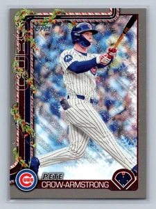 2025 Topps Holiday Baseball - Pete Crow-Armstrong #H42 Silver Glitter - Picture 1 of 2