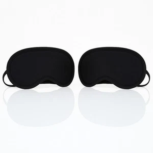 2x Schlafmaske Schlafbrille Augenmaske Reise Sleep Maske Augenbinde extra weich - Bild 1 von 4