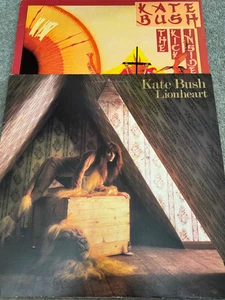 2 X KATE BUSH LP VINYL RECORD'S THE KICK INSIDE EMC 3223 BLACK LABEL LIONHEART - Picture 1 of 10