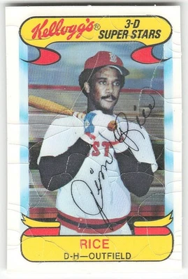 1978 Kellogg's 3-D Super Stars #49 Jim Rice(low grade) Red Sox - Image 1 of 2