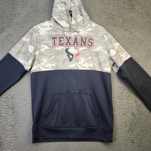 Houston Texans Hoodie Youth XL Camo Black NFL Football Pullover Team Apparel - Picture 1 of 10