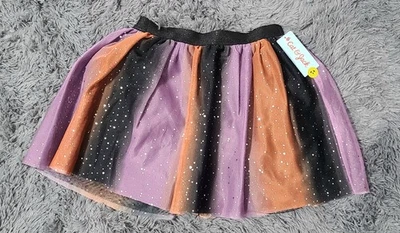Falda Cat & Jack Halloween Colores Brillante Tull Negro Púrpura Naranja Talla 10/12 Foto 1 de 4