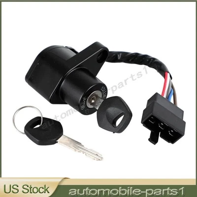 Ignition Key Switch Fits Kawasaki Vulcan 500 EN500 LTD 1990-2009 227005-1204 Foto 1 de 4