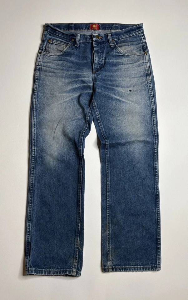 Wrangler 36MWZ Slim Fit Blue Denim Jeans Men’s Size 32X30 - Image 1 of 4