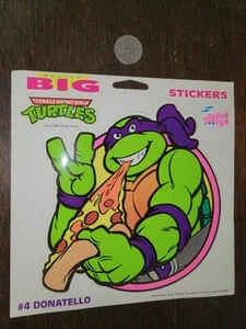 Mello Smello Big Stickers Teenage Mutant Ninja Turtles #4 DONATELLO Mirage 1990 - Picture 1 of 4