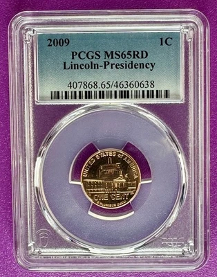 2009 1c Lincoln Presidency Cent  PCGS MS65RD (638) - Image 1 of 2