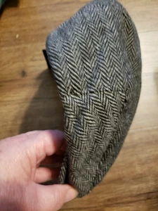 Brixton Hooligan Druckknopfkappe | grau/schwarz Large | Herrenmütze klassischer Stil 10771 neu mit Etikett - Bild 1 von 3