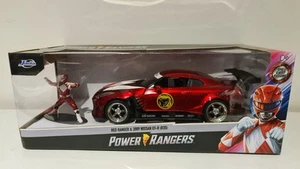 Jada - POWER RANGERS - Red Ranger & 2009 Nissan GT-R - 1/24 Scale - NEW - Picture 1 of 6