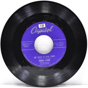 MERRILL MOORE "Bell Bottom Boogie / House Of Blue Lights" 45 RPM  Capitol  F2574 - Imagen 1 de 2