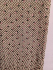 1 Yard grün kariert/rosa Futtersack Druck, 40" W, 100% Baumwolle, für Quilts, Kleidung - Bild 1 von 3
