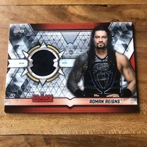 TOPPS Roman Reigns Worn Shirt Relic Card 36/199 RAW WWE 2019 - Mint & Rare Relic - Picture 1 of 2