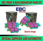 EBC GREENSTUFF FRONT + REAR PADS KIT FOR AUDI A4 1.9 TD 115 BHP 1999-01