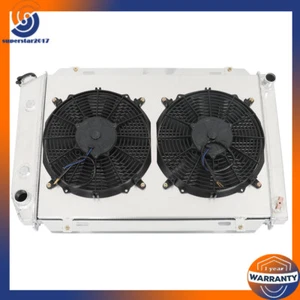 Ventilador de cubierta de radiador de aluminio para Ford Mustang Foxbody AT/MT 1979-1993 3 filas - Imagen 1 de 18