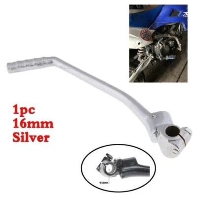 Palanca de arranque 16 mm plateada para Honda XR200R/250/250R/500/500R XL250S/250R Foto 1 de 4