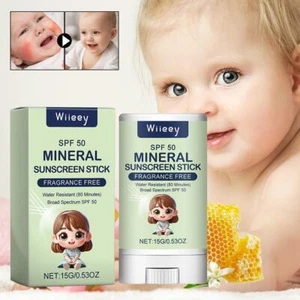 Stick Minerale Protezione Solare Lieve Crema Solare Stick Idratante α◆ π△ Facile Assorbimento ~ - Foto 1 di 14