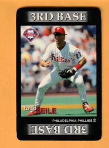 Todd Zeile Philadelphia Phillies 1996 Team Out Game Card UCLA Bruins - Picture 1 of 2