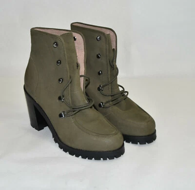 ¡Nuevo! Botín con cordones Seychelles Theater verde fatiga talla 10  Foto 1 de 4