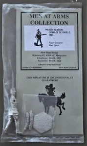 NEW HOPE DESIGN #MA 9004 GENERAL DE GAULLE 1944 54MM METAL KIT - Picture 1 of 4