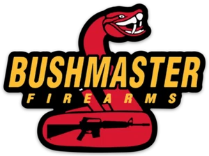 BUSHMASTER FIREARMS DECAL LOGO Yellow Font Die-cut STICKER - Picture 1 of 1