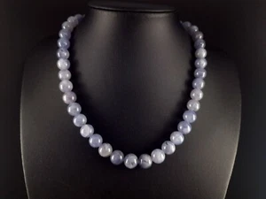 Steinkette Silber 925 graue Chalzedon Kette - zeitlos elegant & klassisch schön - Bild 1 von 6