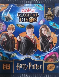 2025 Coles Harry Potter Magical Discs Packs Brand New Unopened - Picture 1 of 2