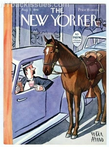 New Yorker magazine August 2 1941 Charles Addams Family Morticia Cheever VFNM - Picture 1 of 4