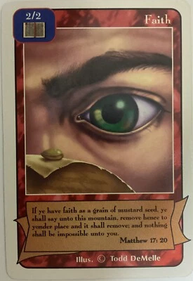 Redemption TCG CCG Limited Faith Uncommon EXCELLENT Cactus Game Designs - Image 1 of 2