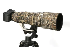 Rolanpro Waterproof Camo Lens Coat for Canon EF 200-400mm F/4 L IS USM - Picture 1 of 7