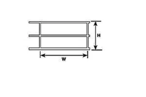 PAQUETE DE 2 RIELES DE MANO PLASTRUCT HRS4 90682 1:100 (OO/HO) - Imagen 1 de 1