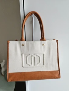 💖Matalan Embossed Linen Blend Big Tote Bag with Strap BNWOT 💖 - Picture 1 of 12