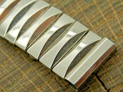 Flex-Let Bracelet Vintage Expansion Stainless Steel 16mm NOS Unused Watch Band - Image 1 of 3