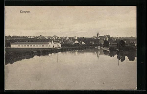 Ansichtskarte Köngen, Ortsansicht mit Gewässer 1916 - Bild 1 von 2