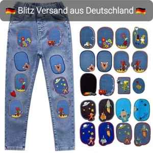 Flicken zum Aufbügeln Bügelflicken Aufbügler Kind Patches Stoff Aufbügelflicken - Bild 1 von 26