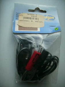 Cable de carga Carson 13629 con enchufe cruzado - Imagen 1 de 2