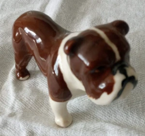 Used Small Bulldog Bull Dog Ornament Figurine - Picture 1 of 4