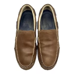 Rockport Mens Shoes Size 9.5M Brown Blue Loafer Slip On Casual - Picture 1 of 10