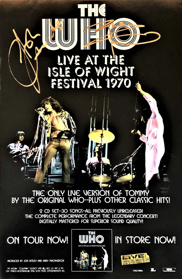 THE WHO  Concert Poster 12"x18" FREE SHIPPING - Image 1 of 1