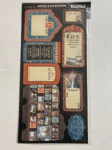 Graphic 45 Cityscapes Collection Adventure Travel Cities 6" x 12" Tags Pockets - Picture 1 of 2