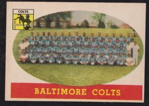 1958 Topps Football #110 Colts Team NM **** KOSTENLOSER VERSAND **** - Bild 1 von 1