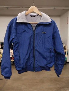 Patagonia Youth Size 9 10 Blue Long Sleeve Lined Windbreaker Jacket Made In USA - Picture 1 of 8