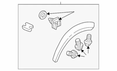 Conjunto de moldura de apertura de rueda Buick Rendezvous genuino GM 2002-2007 88951962 Foto 1 de 2