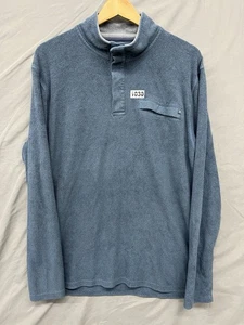 Pullover Free Fly Huckberry para hombre de bambú polar polar a presión azul pizarra grande - Imagen 1 de 5