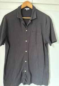 Men’s Reiss Short Sleeved Shirt Black L Cotton - Picture 1 of 5