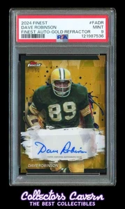 2024 Finest Autographs Gold Refractor #FADR Dave Robinson PSA 9 #d 01/50 POP 1 - Picture 1 of 2