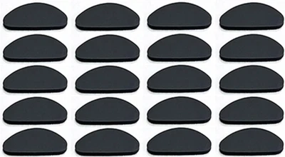 Silikon Nasenpads 10 Paar D-Typ Selbstklebend Rutschfest Brillen Schwarz - Bild 1 von 4